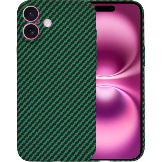 Techsuit - Carbonite FiberShell - iPhone 16 Plus - Green