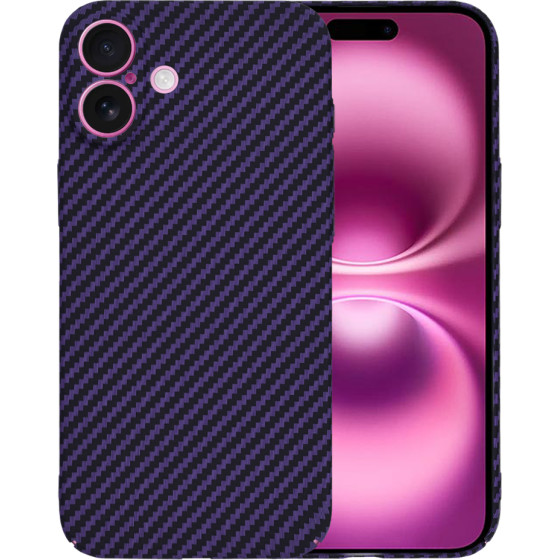 Techsuit - Carbonite FiberShell - iPhone 16 Plus - Purple