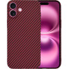 Techsuit - Carbonite FiberShell - iPhone 16 Plus - Red