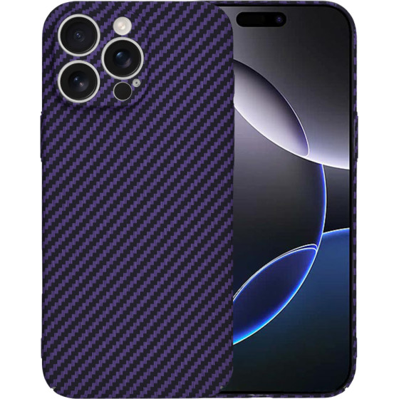 Techsuit - Carbonite FiberShell - iPhone 16 Pro Max - Purple