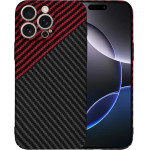 Techsuit - Carbonite FiberShell - iPhone 16 Pro Max - Red Vortex