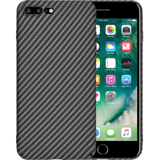 Techsuit - Carbonite FiberShell - iPhone 7 Plus / iPhone 8 Plus - Black