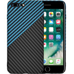 Techsuit - Carbonite FiberShell - iPhone 7 Plus / iPhone 8 Plus - Blue Pulse