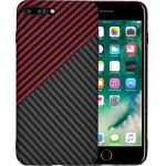 Techsuit - Carbonite FiberShell - iPhone 7 Plus / iPhone 8 Plus - Red Vortex