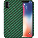 Techsuit - Carbonite FiberShell - iPhone X / iPhone XS - Green