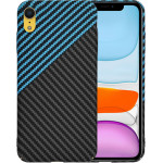 Techsuit - Carbonite FiberShell - iPhone XR - Blue Pulse