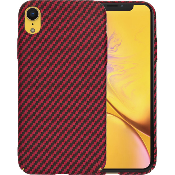 Techsuit - Carbonite FiberShell - iPhone XR - Red
