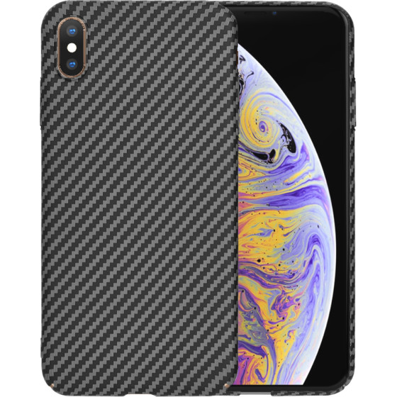 Techsuit - Carbonite FiberShell - iPhone XS Max - Black