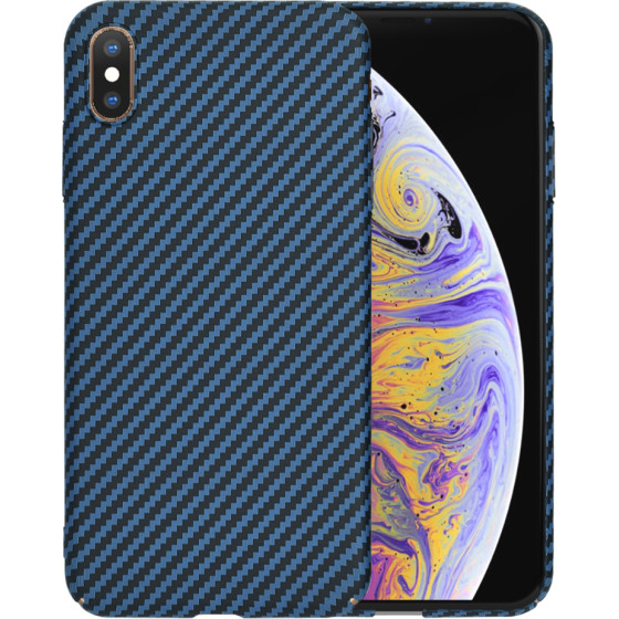 Techsuit - Carbonite FiberShell - iPhone XS Max - Cyan