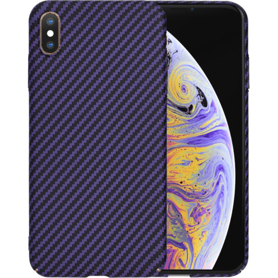 Techsuit - Carbonite FiberShell - iPhone XS Max - Purple