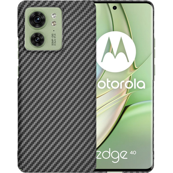 Techsuit - Carbonite FiberShell - Motorola Edge 40 / Edge (2023) - Black