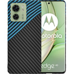 Techsuit - Carbonite FiberShell - Motorola Edge 40 / Edge (2023) - Blue Pulse