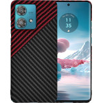 Techsuit - Carbonite FiberShell - Motorola Edge 40 Neo - Red Vortex