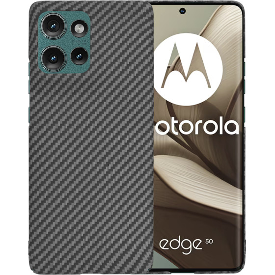Techsuit - Carbonite FiberShell - Motorola Edge 50 - Black