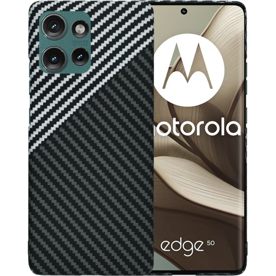 Techsuit - Carbonite FiberShell - Motorola Edge 50 - Stealth Gray