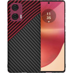 Techsuit - Carbonite FiberShell - Motorola Edge 50 Fusion - Red Vortex