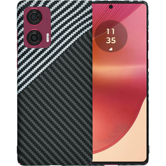Techsuit - Carbonite FiberShell - Motorola Edge 50 Fusion - Stealth Gray
