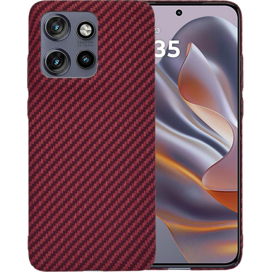 Techsuit - Carbonite FiberShell - Motorola Edge 50 Neo / Motorola ThinkPhone 25 - Red