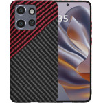 Techsuit - Carbonite FiberShell - Motorola Edge 50 Neo / Motorola ThinkPhone 25 - Red Vortex