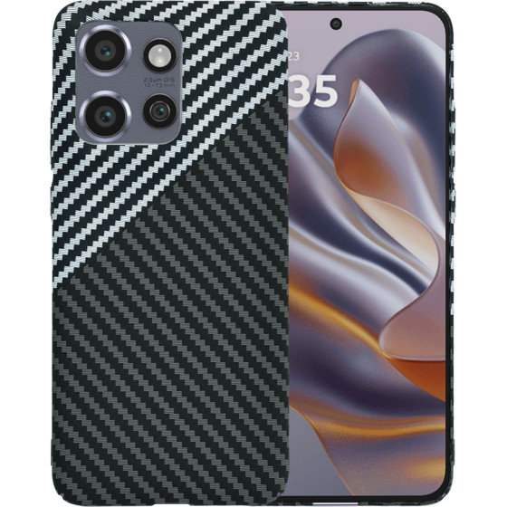 Techsuit - Carbonite FiberShell - Motorola Edge 50 Neo / Motorola ThinkPhone 25 - Stealth Gray