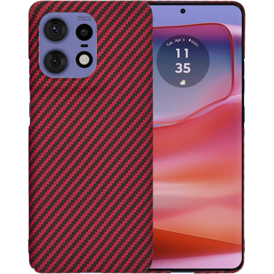 Techsuit - Carbonite FiberShell - Motorola Edge 50 Pro - Red
