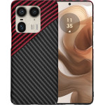 Techsuit - Carbonite FiberShell - Motorola Edge 50 Ultra - Red Vortex