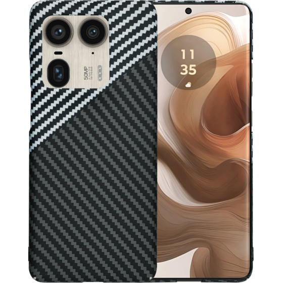 Techsuit - Carbonite FiberShell - Motorola Edge 50 Ultra - Stealth Gray