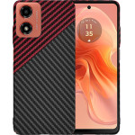 Techsuit - Carbonite FiberShell - Motorola Moto G04 / Moto G04s / Moto G24 / Moto E14 - Red Vortex