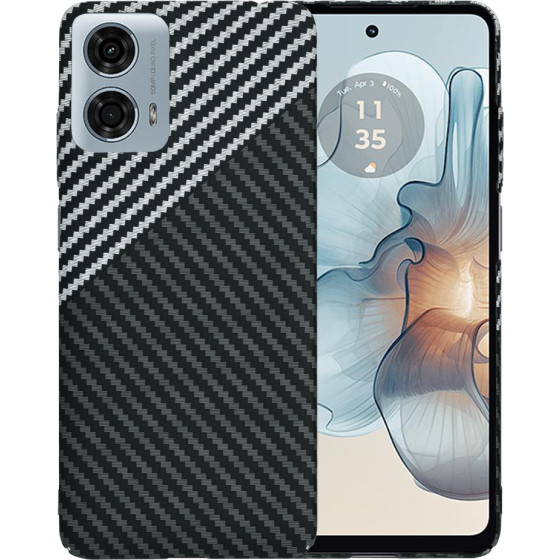 Techsuit - Carbonite FiberShell - Motorola Moto G24 Power - Stealth Gray