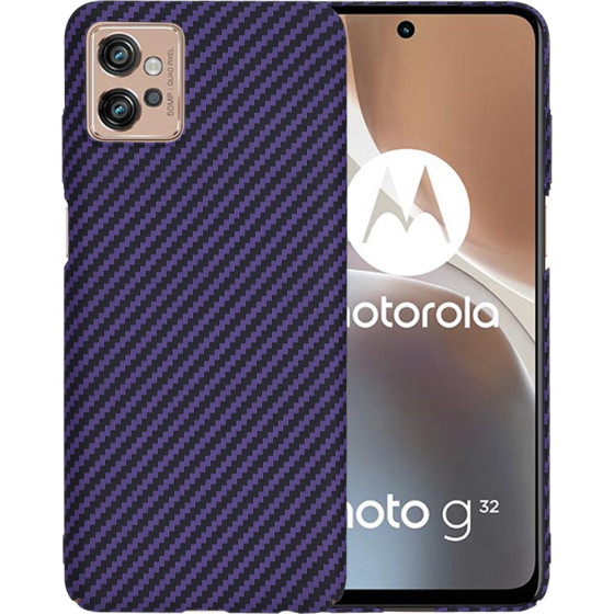 Techsuit - Carbonite FiberShell - Motorola Moto G32 - Purple