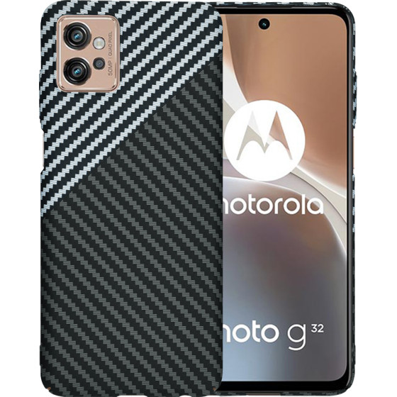 Techsuit - Carbonite FiberShell - Motorola Moto G32 - Stealth Gray