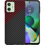 Techsuit - Carbonite FiberShell - Motorola Moto G54 / Moto G54 Power Edition / Moto G64 - Red Vortex