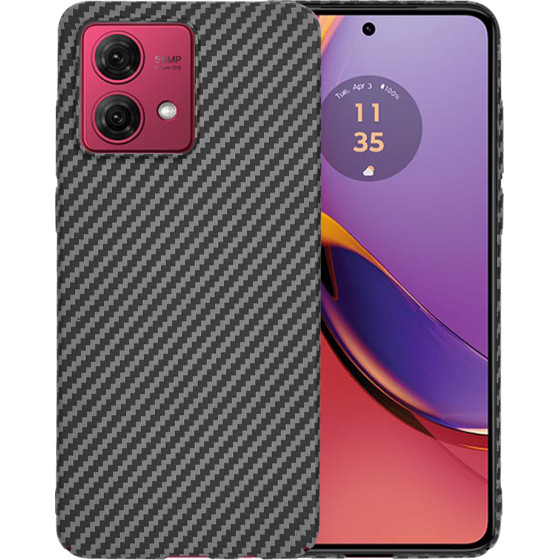 Techsuit - Carbonite FiberShell - Motorola Moto G84 - Black