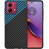 Techsuit - Carbonite FiberShell - Motorola Moto G84 - Blue Pulse