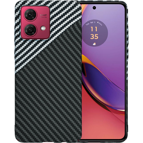 Techsuit - Carbonite FiberShell - Motorola Moto G84 - Stealth Gray