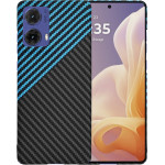 Techsuit - Carbonite FiberShell - Motorola Moto G85 - Blue Pulse