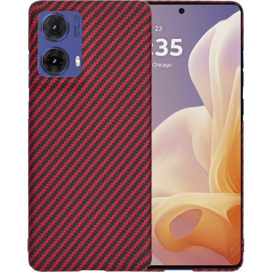 Techsuit - Carbonite FiberShell - Motorola Moto G85 - Red