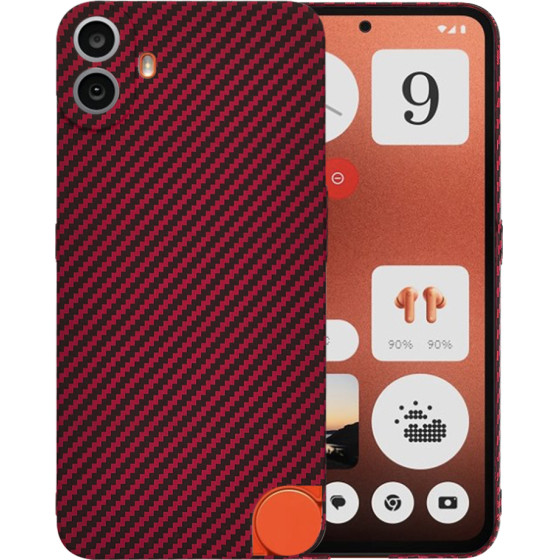 Techsuit - Carbonite FiberShell - Nothing CMF Phone 1 - Red