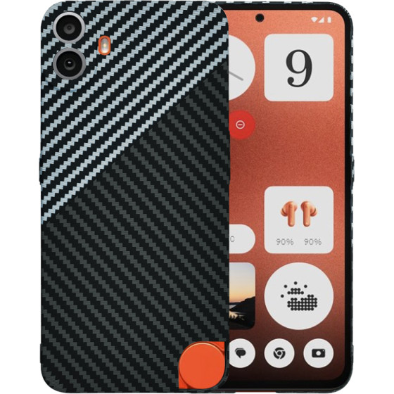 Techsuit - Carbonite FiberShell - Nothing CMF Phone 1 - Stealth Gray