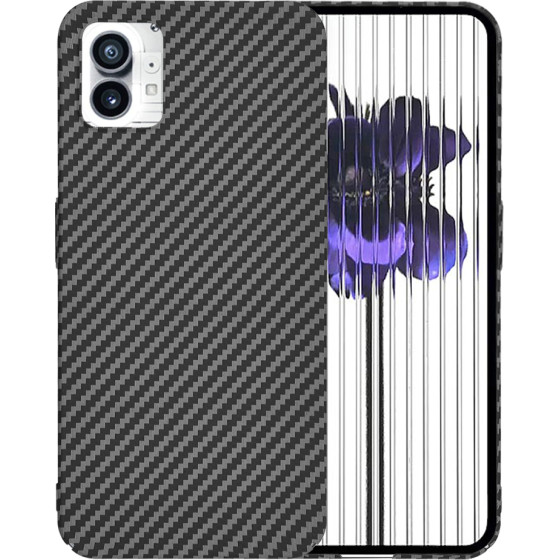 Techsuit - Carbonite FiberShell - Nothing Phone (1) - Black