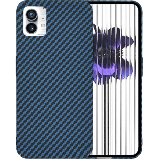 Techsuit - Carbonite FiberShell - Nothing Phone (1) - Cyan
