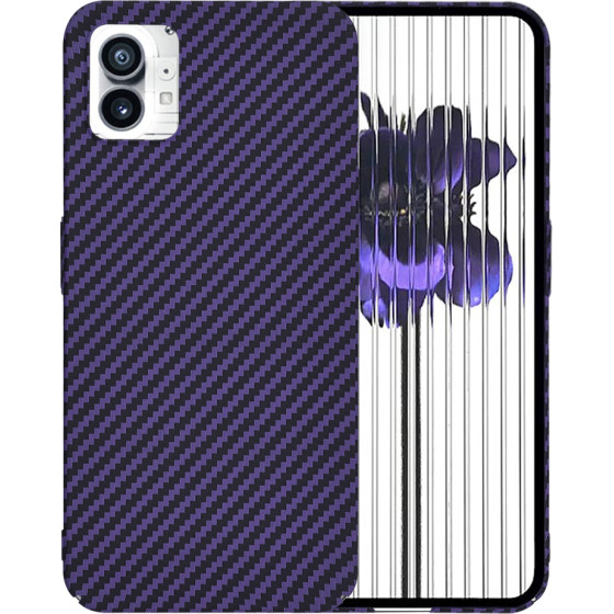 Techsuit - Carbonite FiberShell - Nothing Phone (1) - Purple