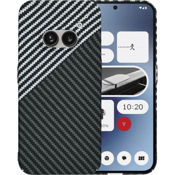 Techsuit - Carbonite FiberShell - Nothing Phone (2a) / (2a) Plus - Stealth Gray