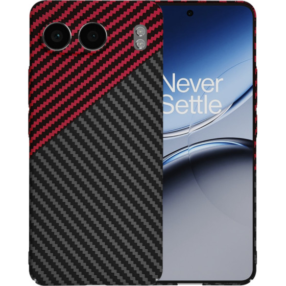 Techsuit - Carbonite FiberShell - OnePlus Nord 4 - Red Vortex