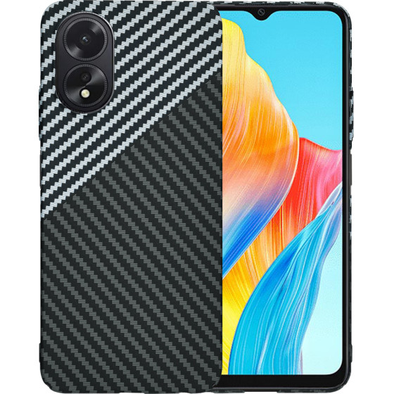 Techsuit - Carbonite FiberShell - Oppo A18 / A38 - Stealth Gray