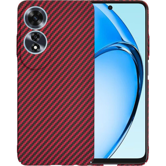 Techsuit - Carbonite FiberShell - Oppo A60 4G - Red
