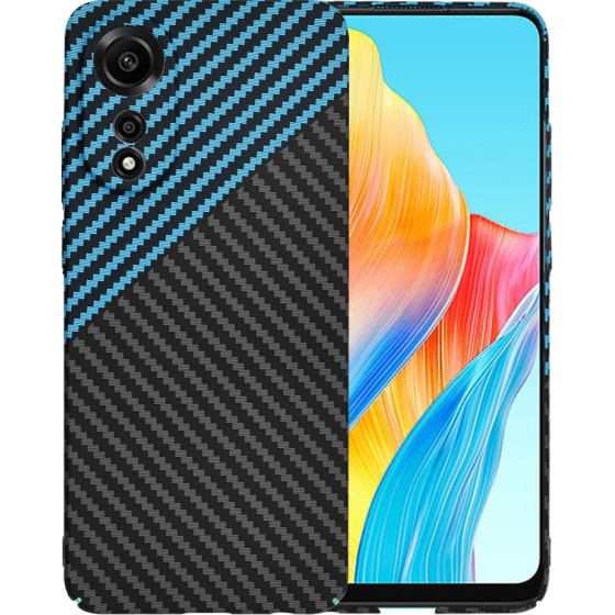 Techsuit - Carbonite FiberShell - Oppo A78 4G - Blue Pulse