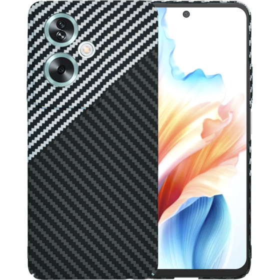 Techsuit - Carbonite FiberShell - Oppo A79 5G / OnePlus Nord N30 SE - Stealth Gray