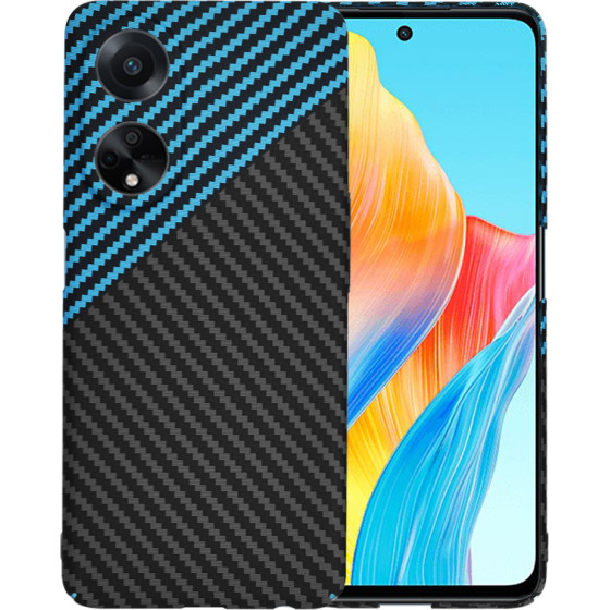 Techsuit - Carbonite FiberShell - Oppo A98 5G - Blue Pulse
