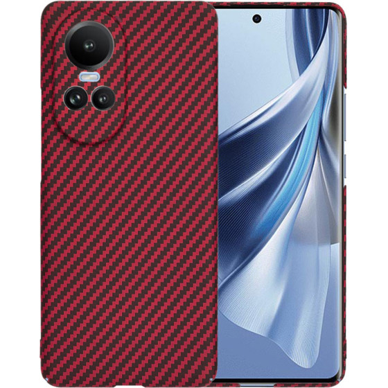 Techsuit - Carbonite FiberShell - Oppo Reno10 / Reno10 Pro - Red